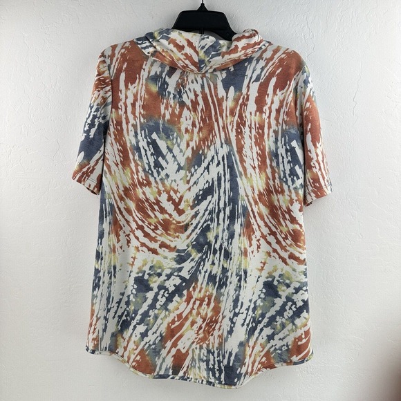 Pure Essence Women's Top Super Soft Colorful Cowl Neck Tunic Shirt M - Picture 8 of 8